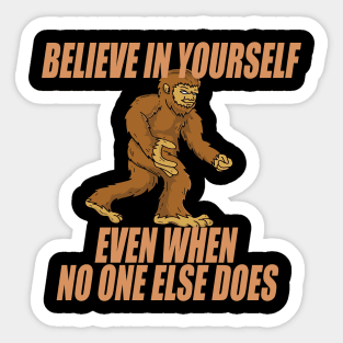 Bigfoot and Sasquatch Believer Sticker
